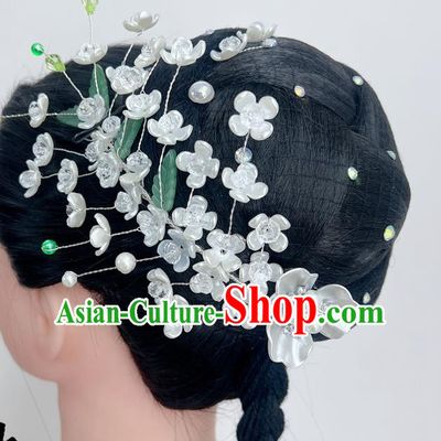 Classical Jasmine Dance Performance Headdress Flower Blooming Feelings Wig Hair Decoration Opening Group Dance Folk Dance Jewelry