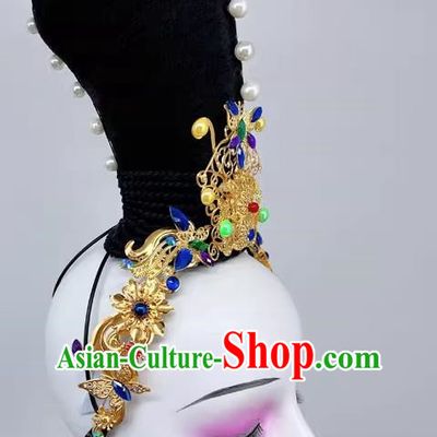 Chinese Classical Dance Dunhuang Flying Dance Headdress Silk Road Rose Lotus Art Test Dance Headdress Performance Performance Headdress