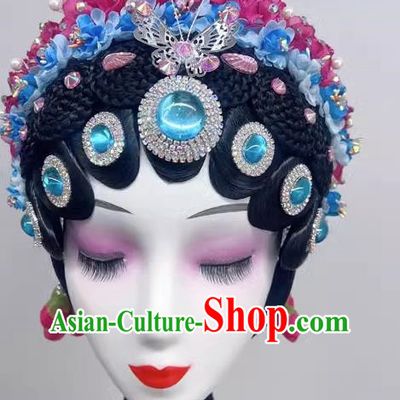 Chinese Dance National Style Opera Headdress Dance Headdress Wig Spring Boudoir Dream National Dance Art Examination Performance Headdress