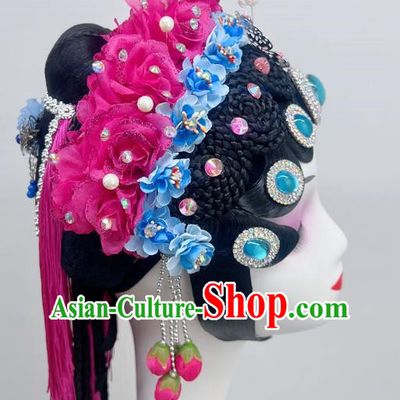 Chinese Dance National Style Opera Headdress Dance Headdress Wig Spring Boudoir Dream National Dance Art Examination Performance Headdress