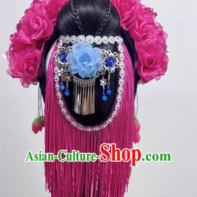 Chinese Dance National Style Opera Headdress Dance Headdress Wig Spring Boudoir Dream National Dance Art Examination Performance Headdress
