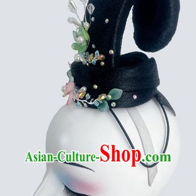 Chinese Classical Dance Picking Chrysanthemum Under The Eastern Fence National Style Dance Headdress Wig Hair Bun Art Examination Performance Solo Dance Headdress