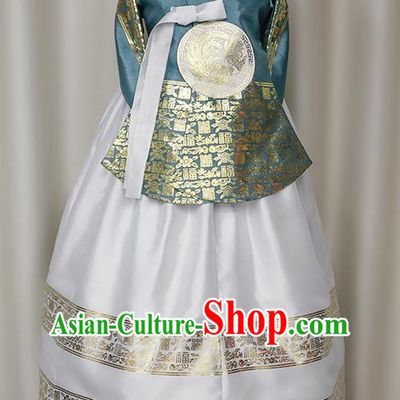 Korean Ladies Hanbok Bronzing Palace Performance Dress