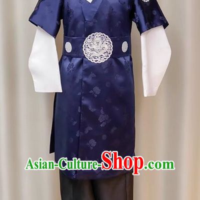 Men Groom Long Hanbok Show Prince Clothes Stage Host