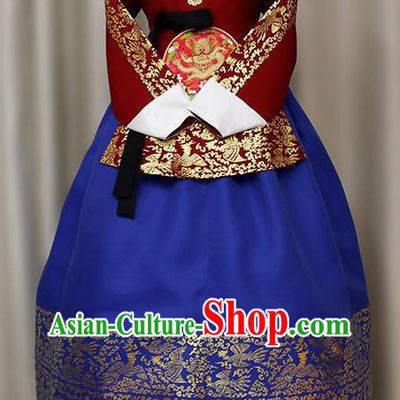 Korean Ladies Hanbok Princess Style Wedding Costumes