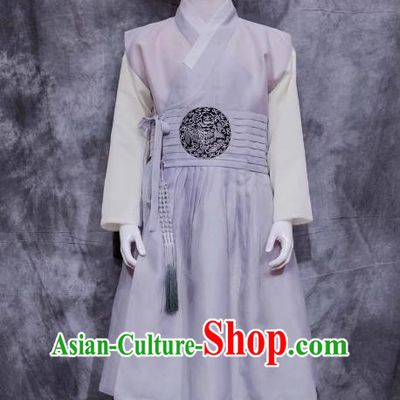 Korean Men National Costume Hanbok Traditional Performance Costume