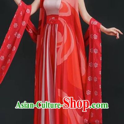 China Style Stage Catwalk Show Costumes Long Trailing Cheongsam Team Dress Art Examination Clothes