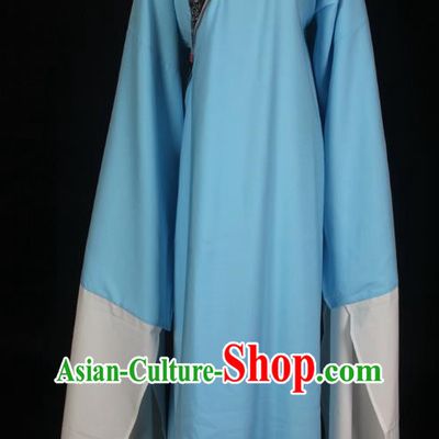Light Blue Peking Opera Niche Clothes Poor Scholar Jacket Opera Costume Yue Opera Pearl Tower Bong Tang Huangmei Opera