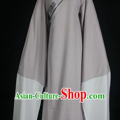 Light Gray Peking Opera Niche Clothes Poor Scholar Jacket Opera Costume Yue Opera Pearl Tower Bong Tang Huangmei Opera