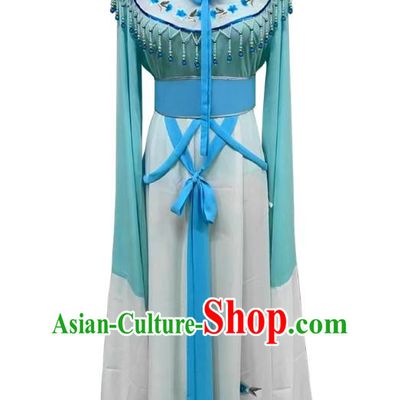 Blue Huadan Costume Miss Xiaodan Clothes Ancient Costume Stage Performance Costume Ancient Style
