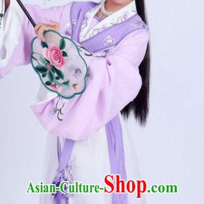 Huadan Clothing Red Silk Wrong Pomegranate Flower Pomegranate Moon Costume Performance Children Yue Opera Costumes