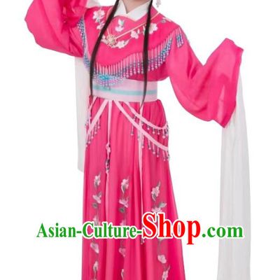 Rose Red Huadan Costume Yue Opera Miss Xiaodan Costume Chinese Style Ancient Costume