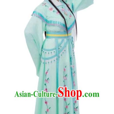 Green Huadan Costume Yue Opera Miss Xiaodan Costume Chinese Style Ancient Costume