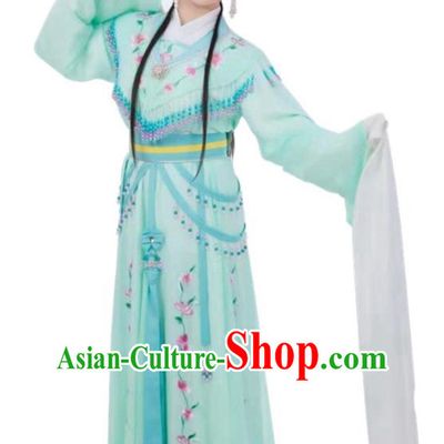 Green Huadan Costume Yue Opera Miss Xiaodan Costume Chinese Style Ancient Costume
