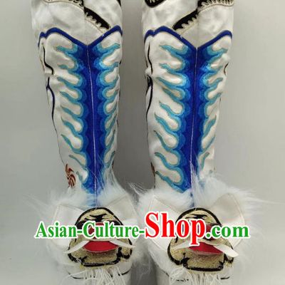 White Tiger Boots Wusheng Boots Opera Shoes Melaleuca Soles