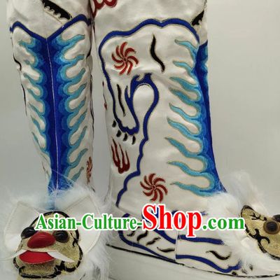 White Tiger Boots Wusheng Boots Opera Shoes Melaleuca Soles