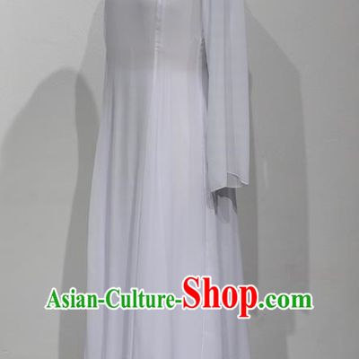Modern Dance Xunshan Line Dance Performance Costume Performance Costume White Dress Elegant Skirt Women Group Dance