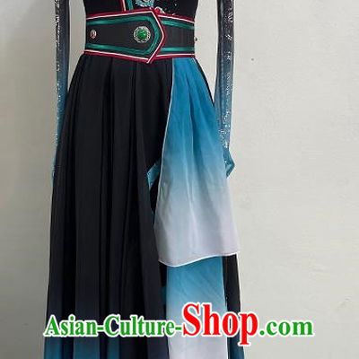 China Mongolian Dance Costume Ethnic Style Dance Costume Chopsticks Dance Elegant Big Swing Self Cultivation Art Test Practice Performance Costume