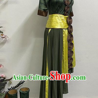 Dai Nationality Qinghe Solo Dance Under The Moon National Performance Dance Costume