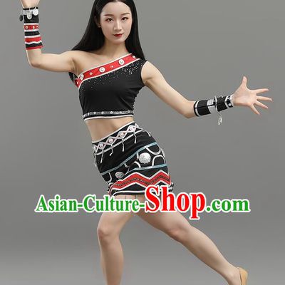 Ethnic Minority Performance Clothing Wa Dance Clothing Solo Dance Art Examination Clothing Female Self Cultivation Performance Clothing