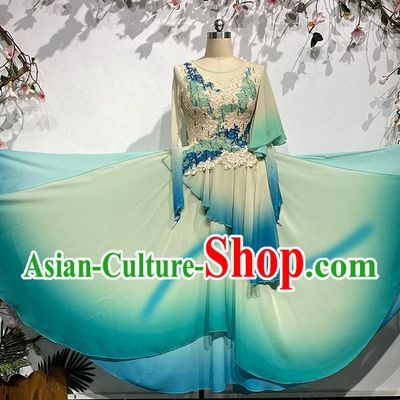 China Classical Dance Performance Costume Drunk Qingbo Dance Costume Large Skirt Elegant Female Chinese Dance Art Test Stage Costume