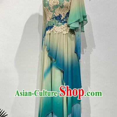 China Classical Dance Performance Costume Drunk Qingbo Dance Costume Large Skirt Elegant Female Chinese Dance Art Test Stage Costume
