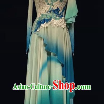 China Classical Dance Performance Costume Drunk Qingbo Dance Costume Large Skirt Elegant Female Chinese Dance Art Test Stage Costume