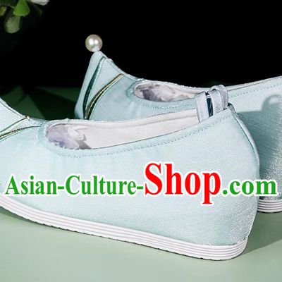 Hanfu Shoes Women Ancient Style Cloth Shoes Soft Sole Ancient Costume Shoes With Cheongsam