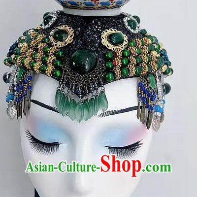 Mongolian Hat Hometown Mellow Dance Performance Props Top Bowl Dance Headdress Ladies Children Jewelry Hair Accessories