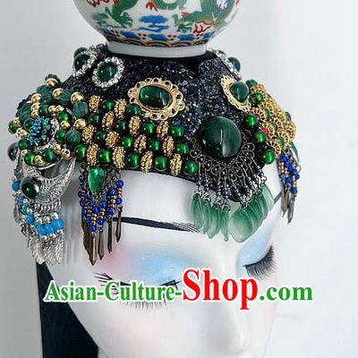 Mongolian Hat Hometown Mellow Dance Performance Props Top Bowl Dance Headdress Ladies Children Jewelry Hair Accessories