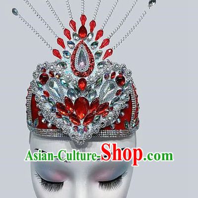 Uighur Dance Headdress Xinjiang Four Corner Small Flower Hat Blooming Ethnic Art Test Performance Adult Hat Ethnic Hat Braid Hat
