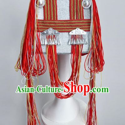 Ethnic Style Art Test Minority Dance Performance Yao And Miao Buyi Red Dance Headdress