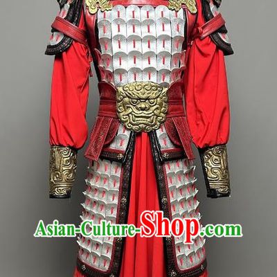 Film and Television Costume Adult Armor General Soldier Hua Mulan Same Costume Armor Costume
