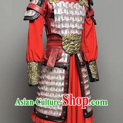 Film and Television Costume Adult Armor General Soldier Hua Mulan Same Costume Armor Costume