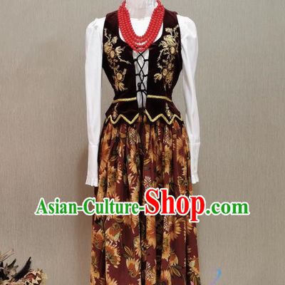 Russia Ukraine Denmark Switzerland Germany Foreign National Costumes Stage Costumes