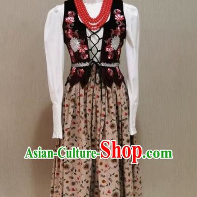 Russia Ukraine Denmark Switzerland Germany Foreign National Costumes Stage Costumes