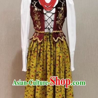 Russia Ukraine Denmark Switzerland Germany Foreign National Costumes Stage Costumes