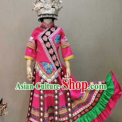 Solo Performance Costumes For Girls and Boys of Miao and Zhuang Minorities