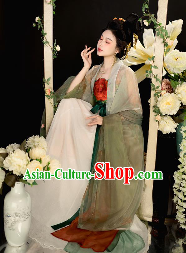 China TV Series Magnificent Concubine Dresses Tang Dynasty Court Empress Costumes Traditional Woman Hanfu Complete Set