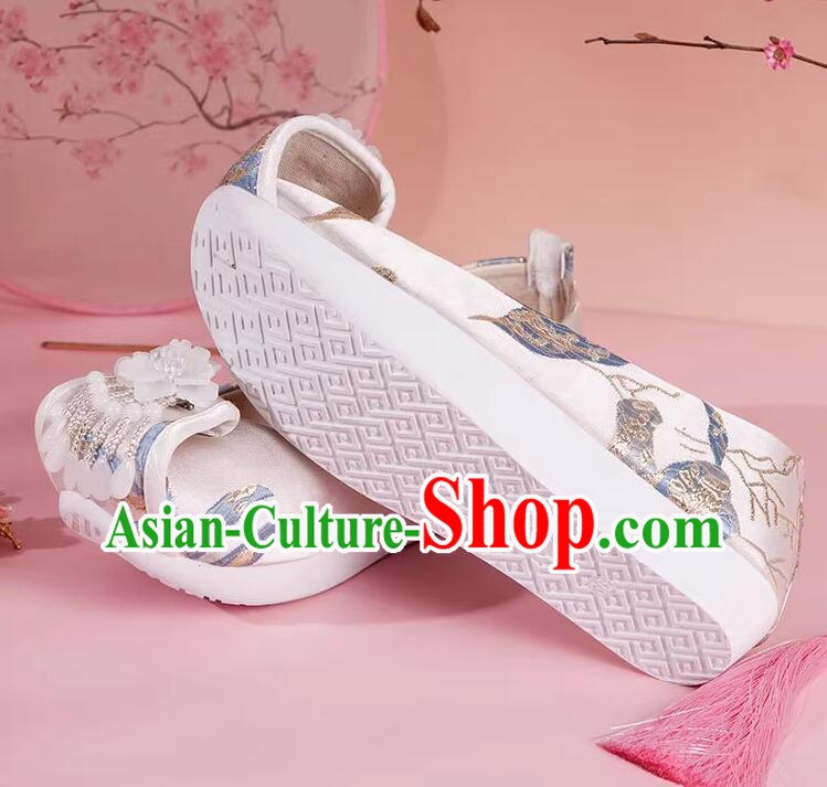 Ancient Chinese Princess Shoes Traditional Satin Shoes Tang Dynasty Hanfu Shoes Ancient Chinese Princess Shoes Traditional Satin Shoes Tang Dynasty Hanfu Shoes