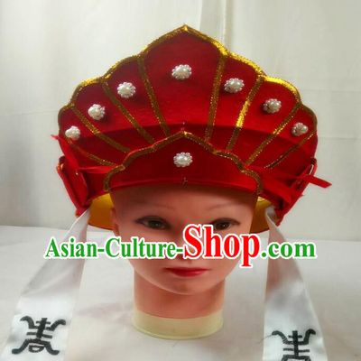 Traditional Buddhist Abbot Crown Journey to the West Monk Tang Headwear Handmade Chinese Opera Monk Hat