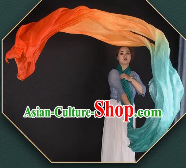 China Women Solo Dance Fan Handmade Long Ribbon Classical Dance Silk Water Sleeve China Women Solo Dance Fan Handmade Long Ribbon Classical Dance Silk Water Sleeve