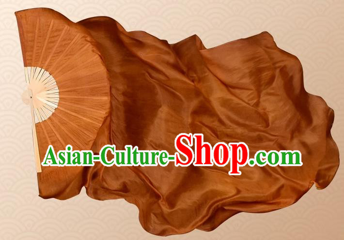 China Women Dance Pure Silk Fan Handmade Long Ribbon Tan Fan Classical Dance Fan China Women Dance Pure Silk Fan Handmade Long Ribbon Tan Fan Classical Dance Fan