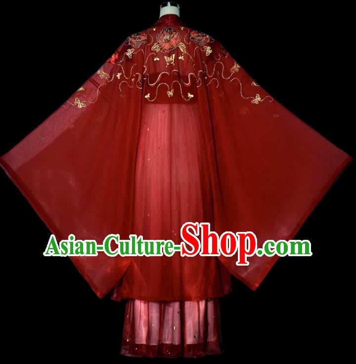 China Tang Dynasty Court Empress Costumes Ancient Goddess Red Dress Clothing China Tang Dynasty Court Empress Costumes Ancient Goddess Red Dress Clothing