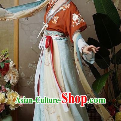 Woman Hanfu Dress China Tang Dynasty Princess Chang Le Clothing Ancient Palace Lady Costumes