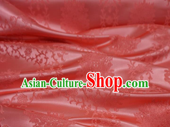 China Traditional Brocade Fabric Hanfu Ancient Costume Cloth Watermelon Red Drapery China Traditional Brocade Fabric Hanfu Ancient Costume Cloth Watermelon Red Drapery