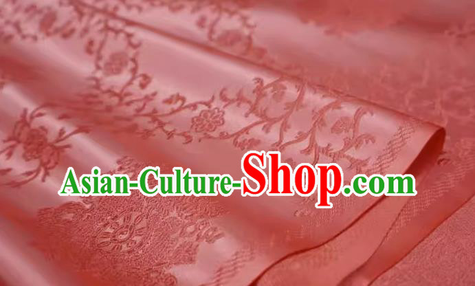 China Traditional Brocade Fabric Hanfu Ancient Costume Cloth Watermelon Red Drapery China Traditional Brocade Fabric Hanfu Ancient Costume Cloth Watermelon Red Drapery