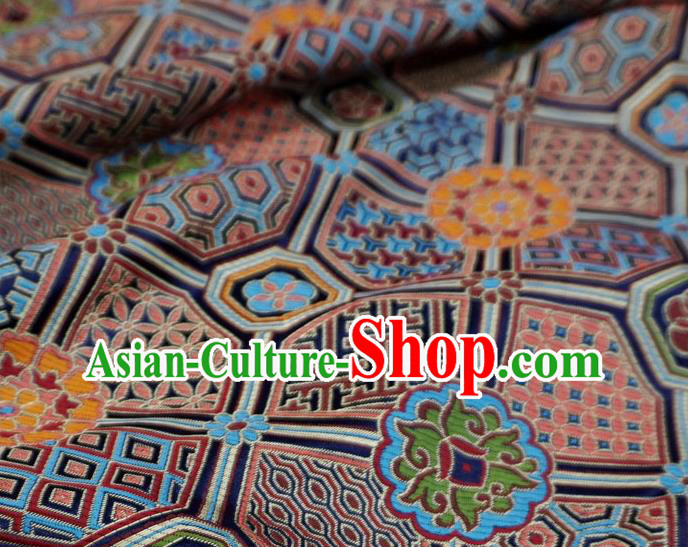 Dark Blue China Classical Lucky Pattern Design Cloth Tang Suit Drapery Traditional Brocade Fabric Dark Blue China Classical Lucky Pattern Design Cloth Tang Suit Drapery Traditional Brocade Fabric