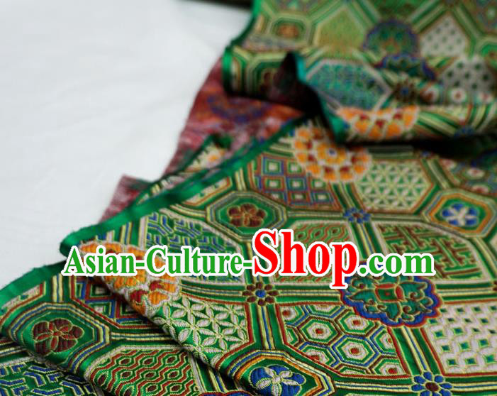 Green China Traditional Brocade Fabric Classical Lucky Pattern Design Cloth Tang Suit Drapery Green China Traditional Brocade Fabric Classical Lucky Pattern Design Cloth Tang Suit Drapery