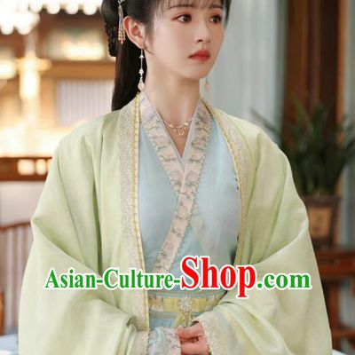 Romantic TV Series New Life Begins Li Wei Clothing China Ancient Princess Hanfu Dress Traditional Hanfu Noble Costumes